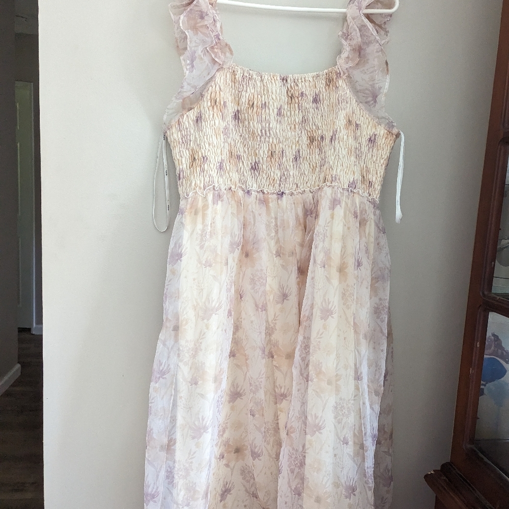 Arula Cream and Purple dress